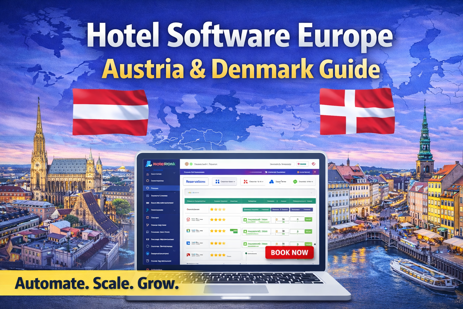 Best Hotel Management Software for Hotels in Austria & Denmark